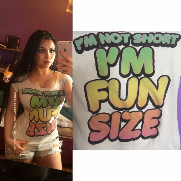 Tops Im Not Short Im Fun Size White Tshirt Poshmark tops-im-not-short-im-fun-size-white-tshirt-poshmark
